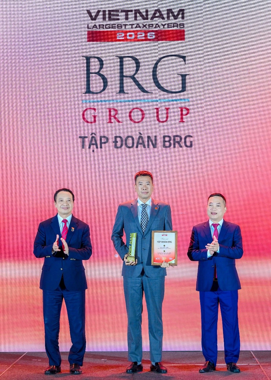 Tập đoàn BRG được vinh danh Top 4 doanh nghiệp tư nhân nộp ngân sách lớn nhất Việt Nam năm 2026